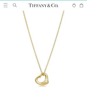 Tiffany and Co Open Heart Neckace